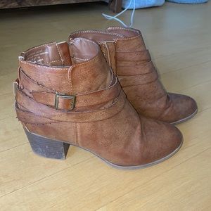 Brown No Parking Booties